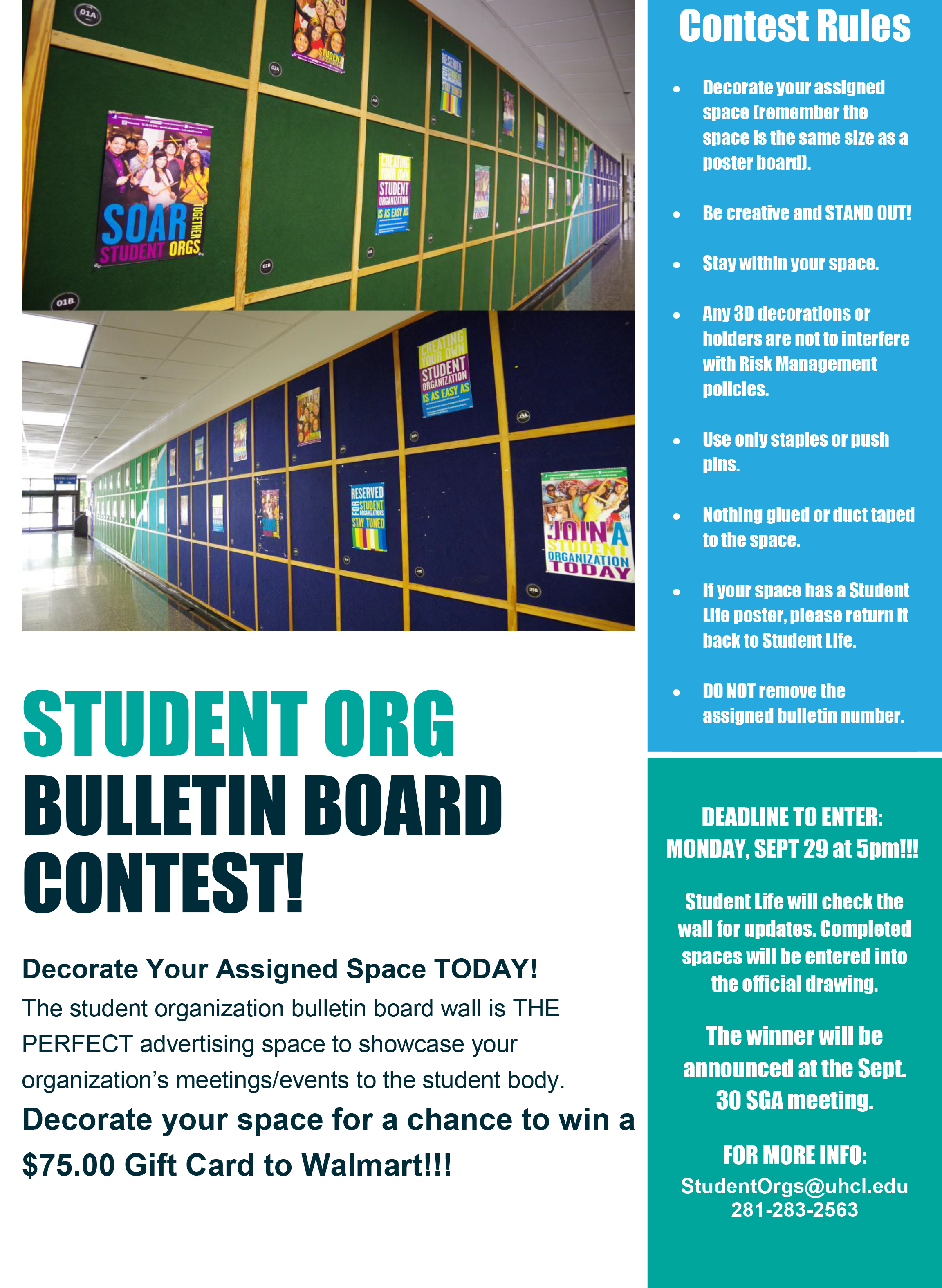 Student Org Bulletin Board Contest