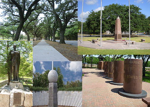 Houston Veteran Memorials Collage