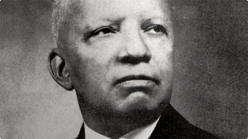 Photo: Carter G. Woodson, historian, author, journalist and founder of the Association for the Study of African American Life and History. Woodson is credited as the "father of black history" and started the celebration of "Negro History Week" in 1926, the precursor to Black History Month. Courtesy photo.