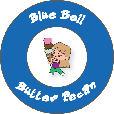Graphic: A girl with an ice cream cone full of Blue Bell ice cream. Graphic created by The Signal reporter Kyle Upton.