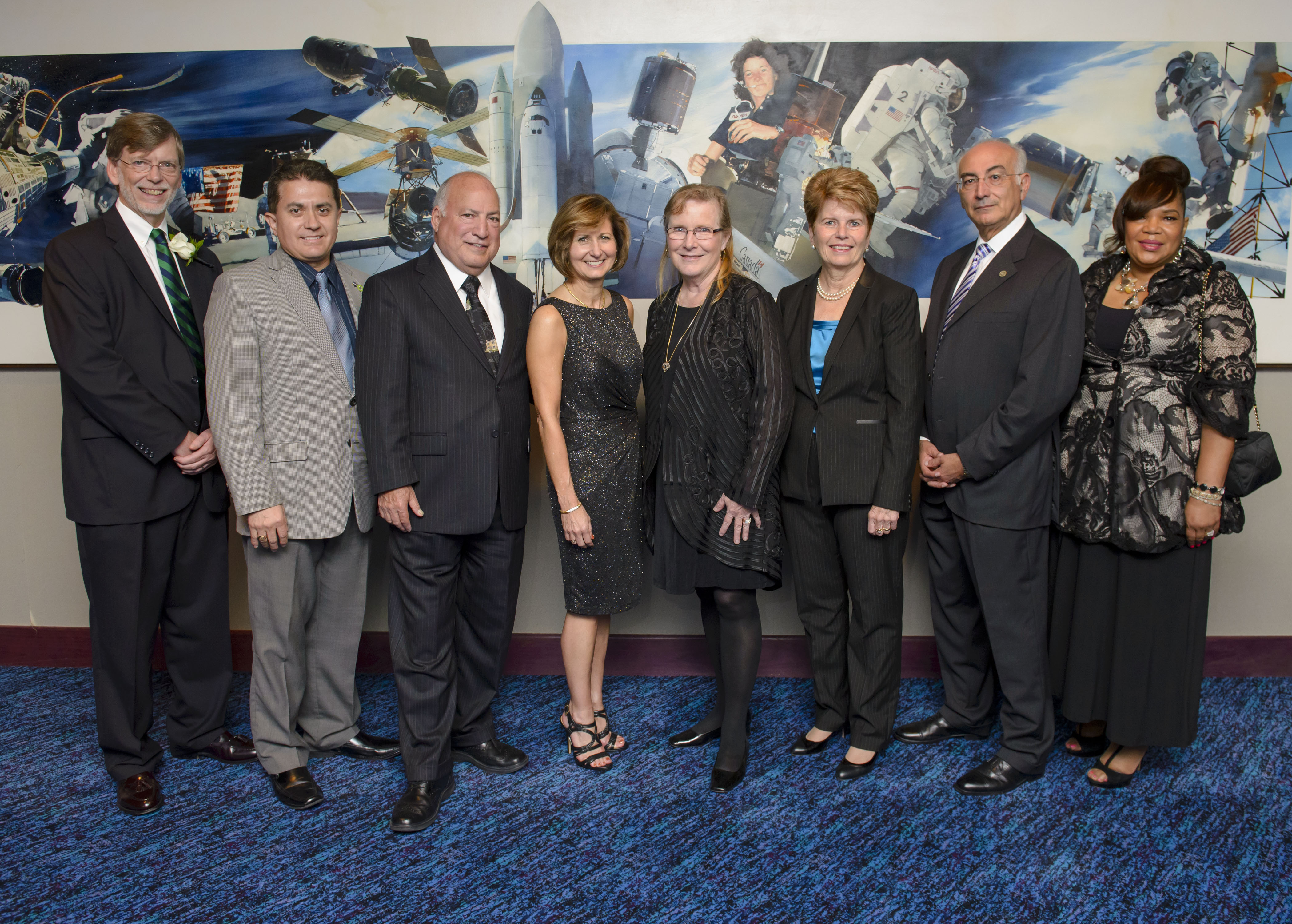 Photo: Past and present distinguished alumni at the 2014 Alumni Celebration.