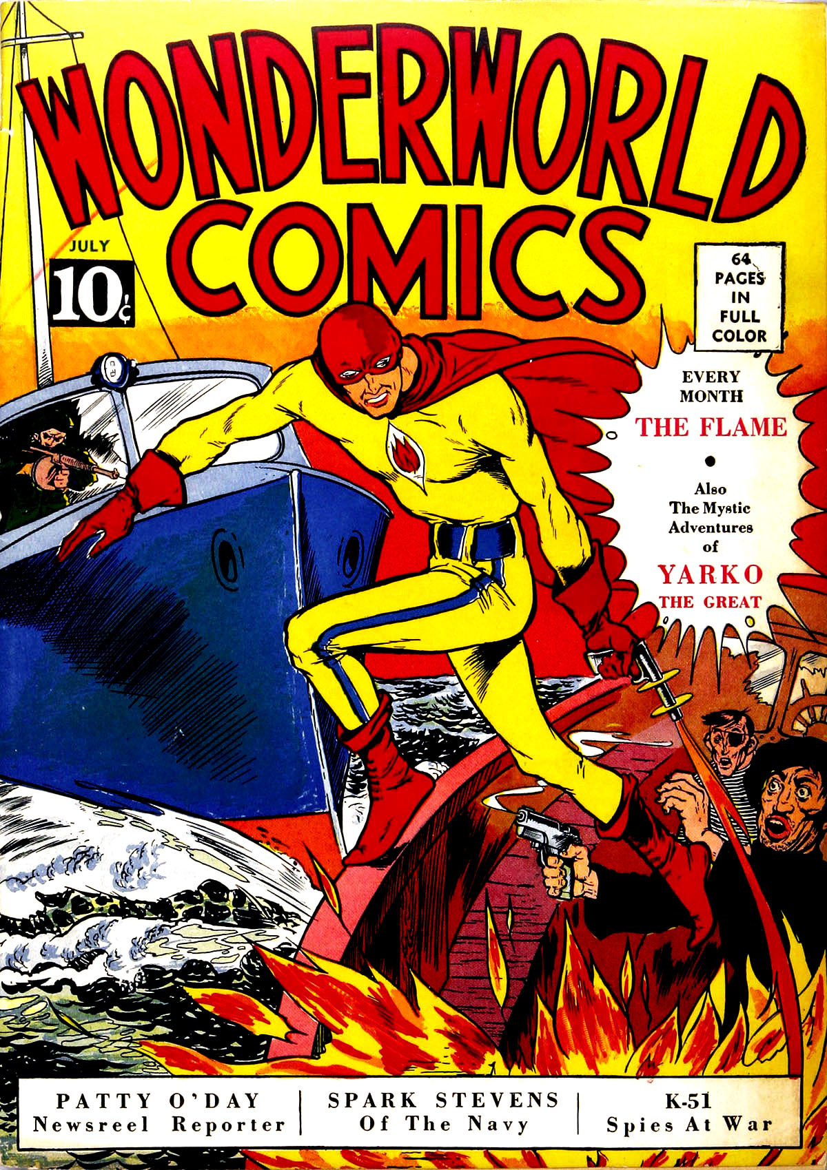Photo: Digital Comic Museum Publishing the Cover of Wonderworld Comics #3.