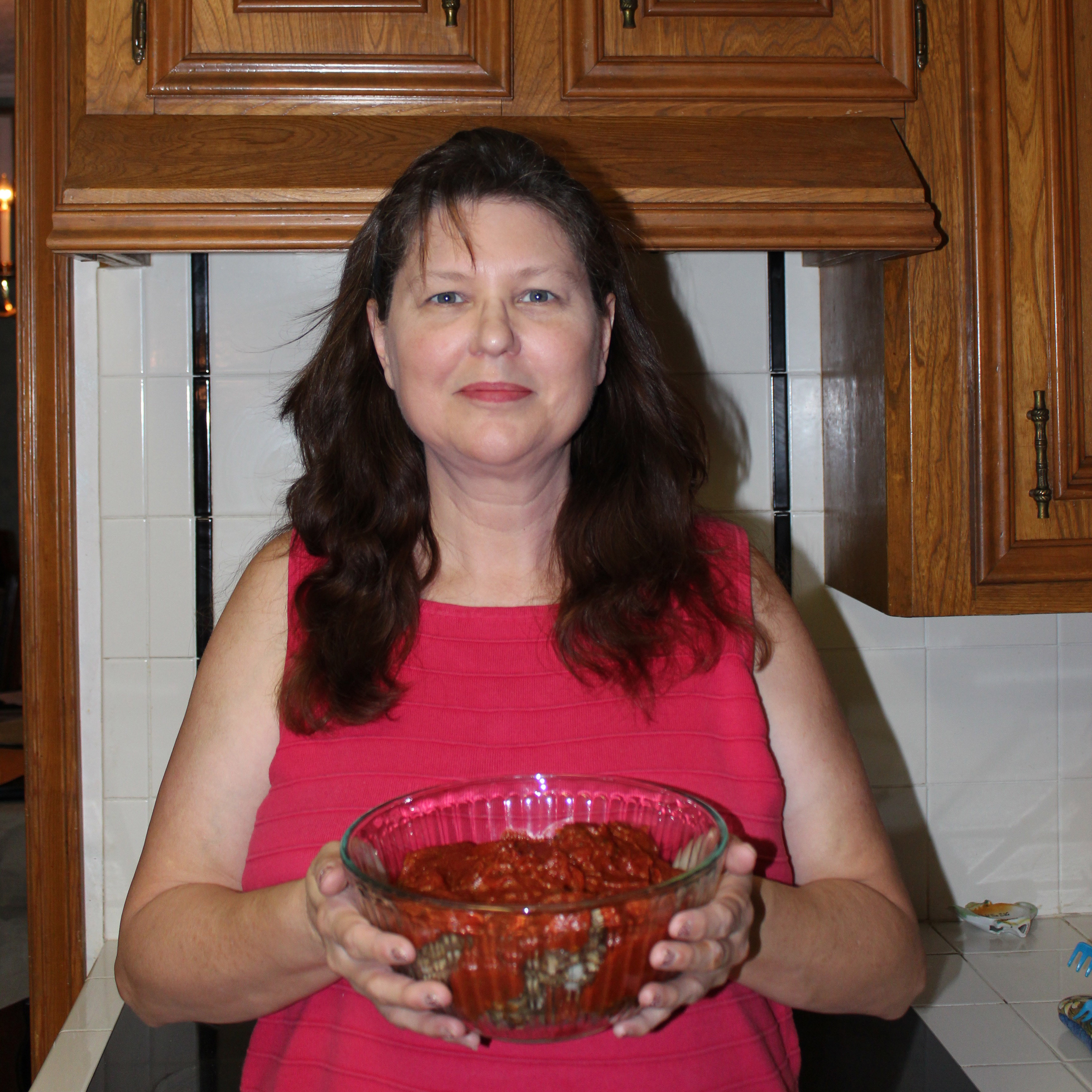 PHOTO: The Signal reporter Cindy Brady holding her homemade Swedish American meatballs. Photo courtesy of Erika Brady.
