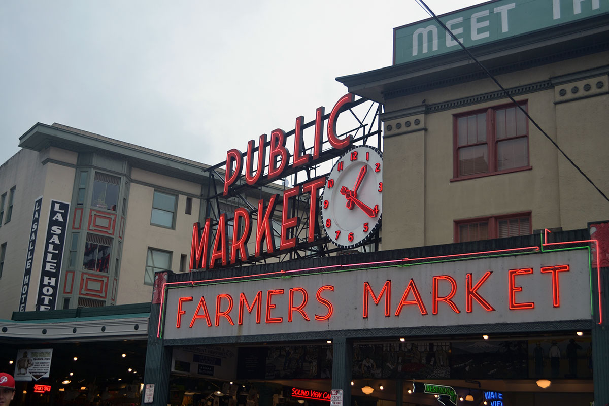 Image: Pike Place Market in Seattle. Photo by The Signal reporter Jaclynn Abatecola.
