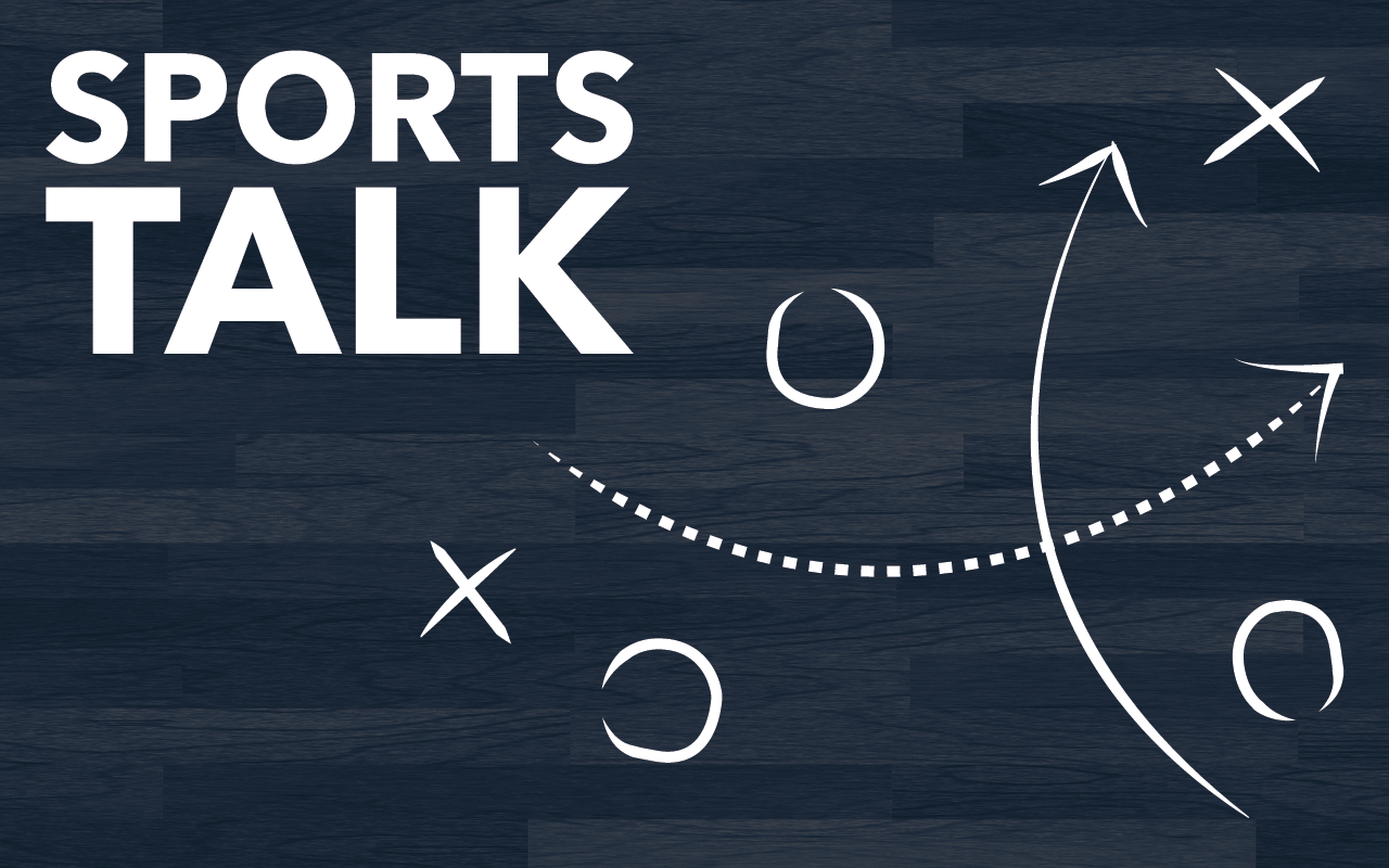 GRAPHIC: Sports Talk blog banner. Graphic created by The Signal Managing Editor Sam Savell.