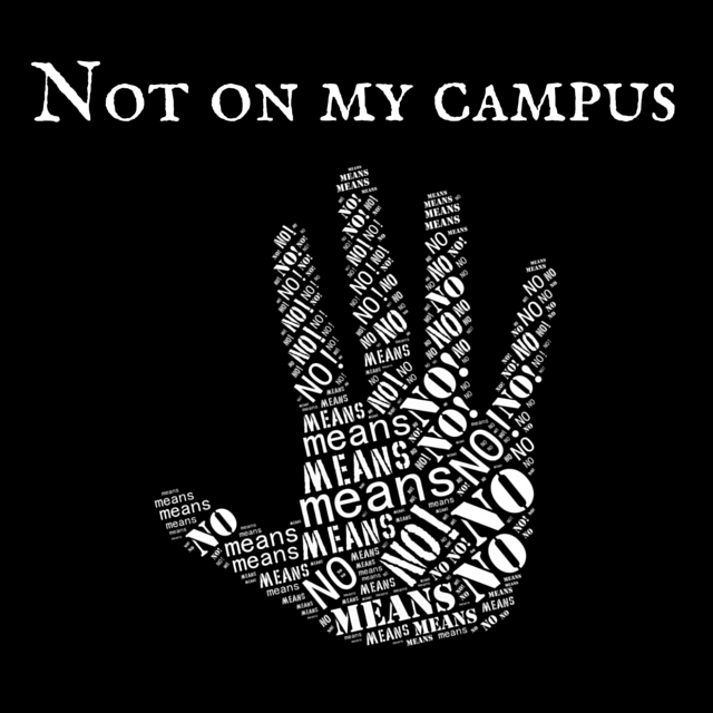 Graphic: The graphic is of a hand with the phrase "No means no" within the outline. Graphic courtesy of www.hercampus.com.