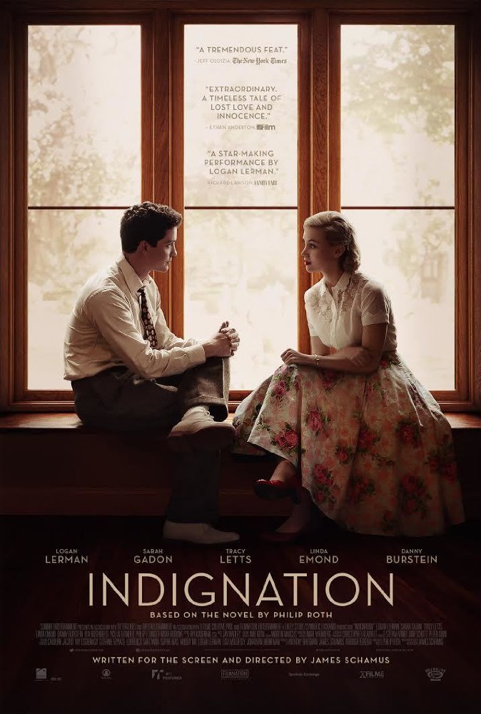 Photo: Movie poster for the film, "Indignation." Image courtesy of Summit Entertainment and Roadside Attractions