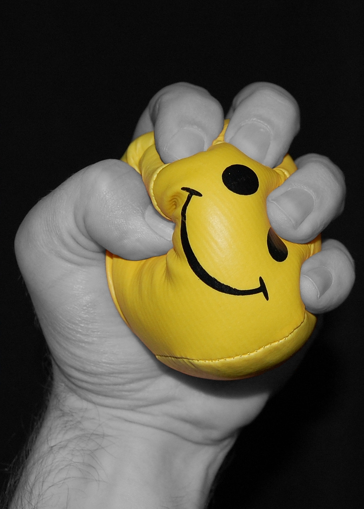 Picture of stress ball. Courtesy of Creative Commons on Flickr.