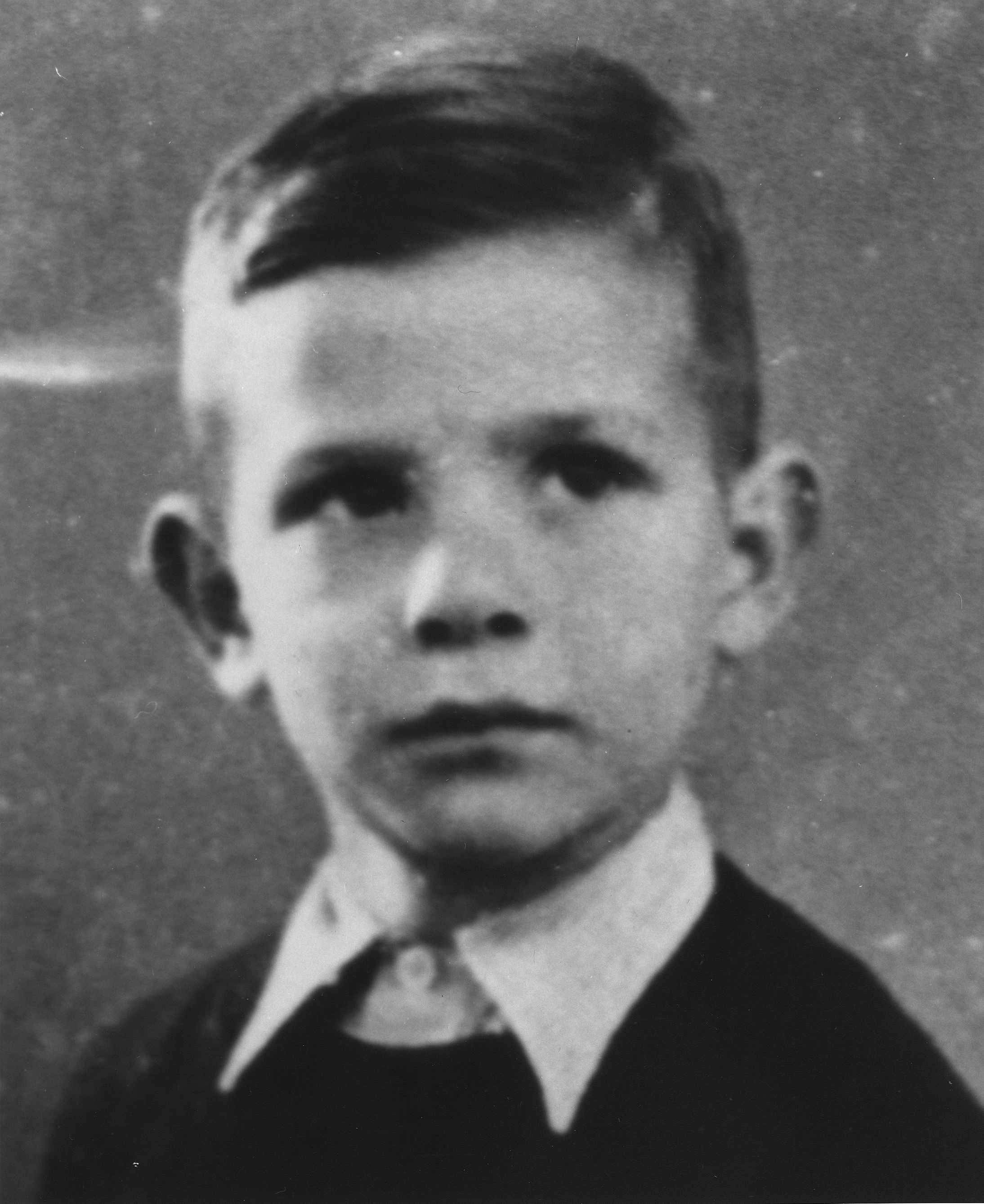 Photo: Holocaust victim Jan-Peter Pfeffer died at Auschwitz at the age of 10. Photo courtesy of the United States Holocaust Memorial Museum.