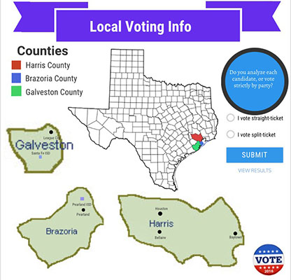 Infographic about local voting. Screenshot by The Signal reporter Cassidy Smith.