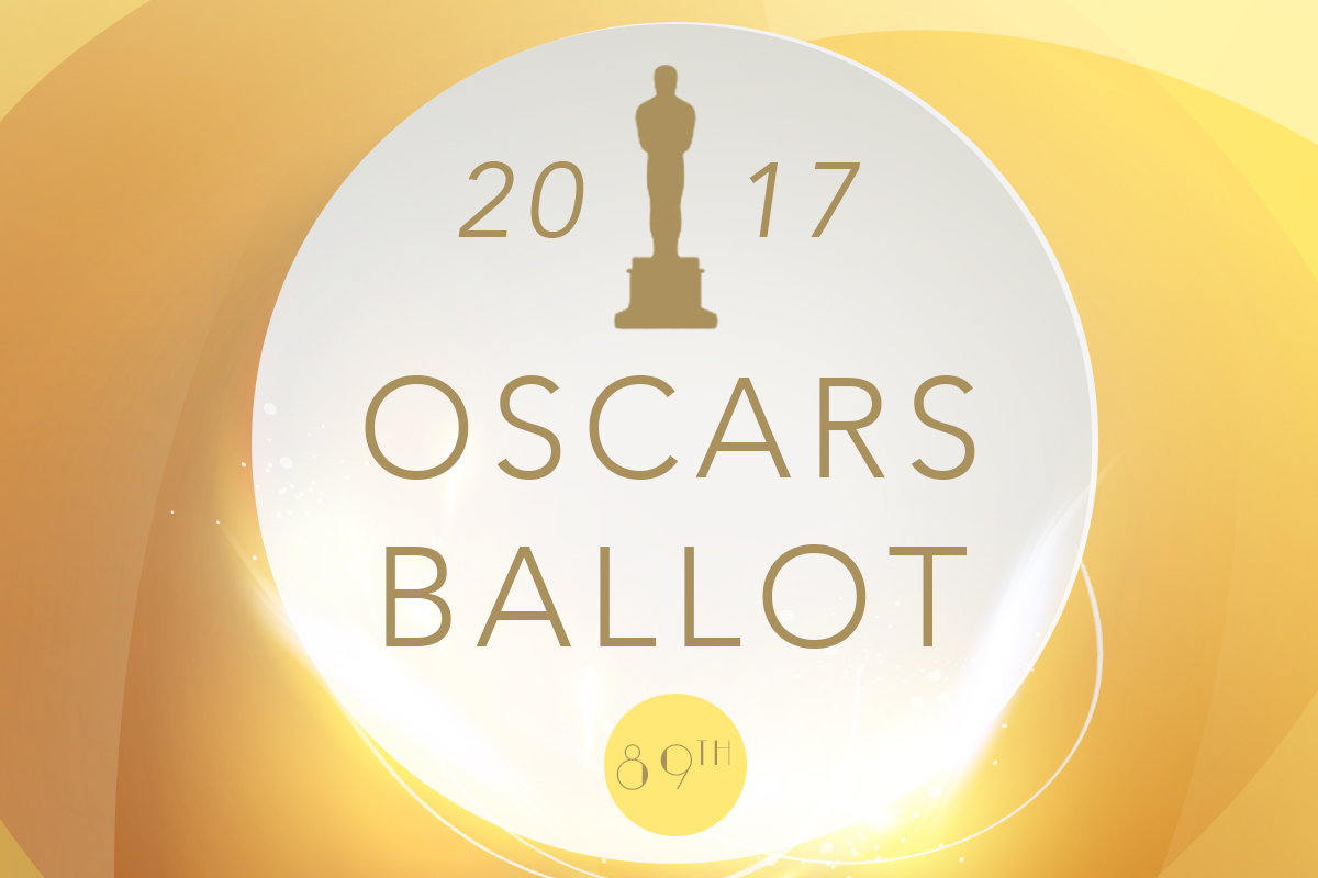 GRAPHIC: Oscars Ballot for the 89th Academy Awards ceremony on Feb. 26, 2017. Graphic by Signal Reporter Adam Woldtvedt.
