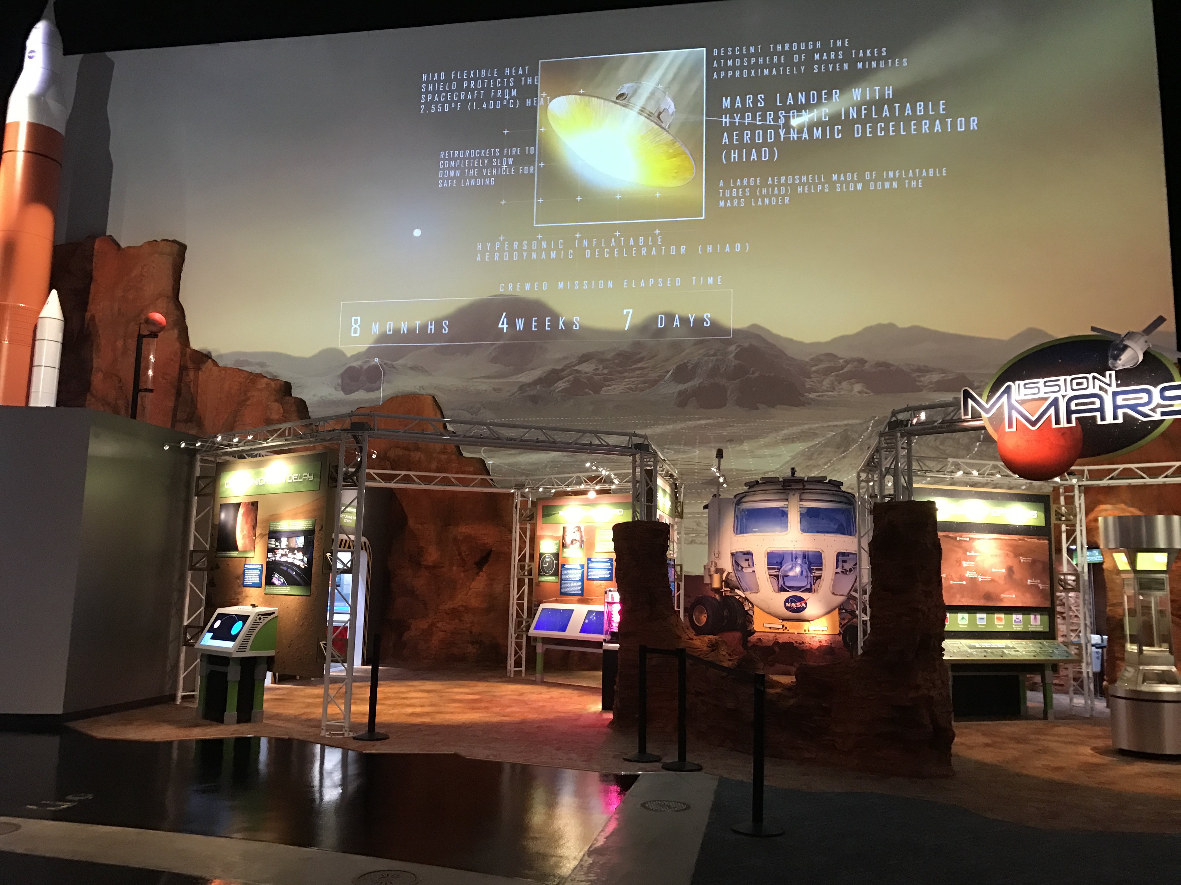 PHOTO: "Mission Mars" is a new exhibit open during normal hours at Space Center Houston. Photo by The Signal reporter Jose Martinez.,