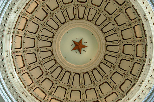 PHOTO: Texas Capitol Rotunda Dome. Photo courtesy of Wikimedia Commons.