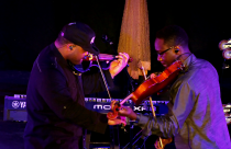 Black Violin performing at the UHCL Bayou Theater. Photo courtesy of Maricela Ramos Student Ambassador Office of Student Diversity, Equity and Inclusion