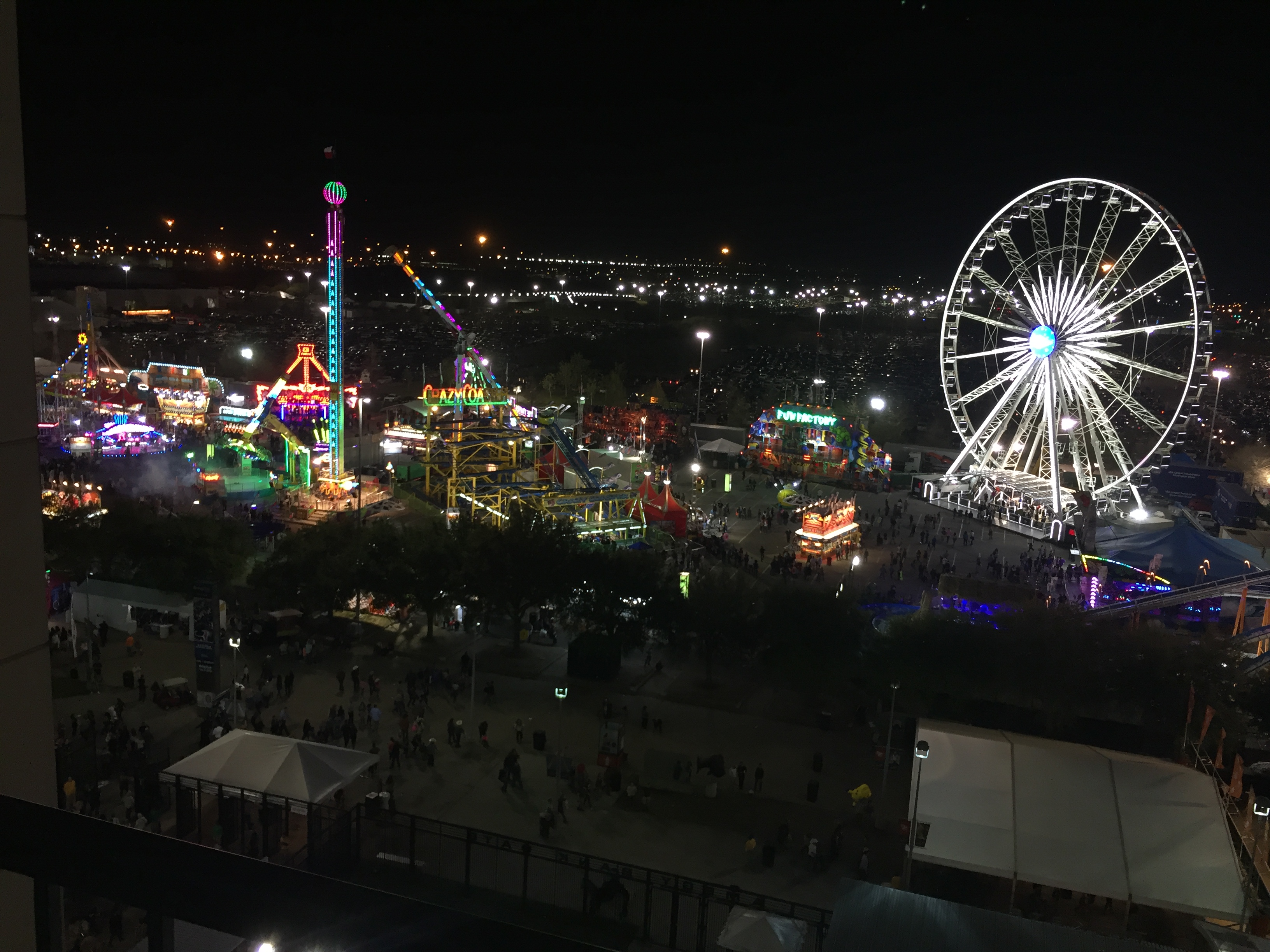 PHOTO: Picture of the carnival at the rodeo from NRG Stadium. Photo by The Signal Reporter, Crystal Sauceda.