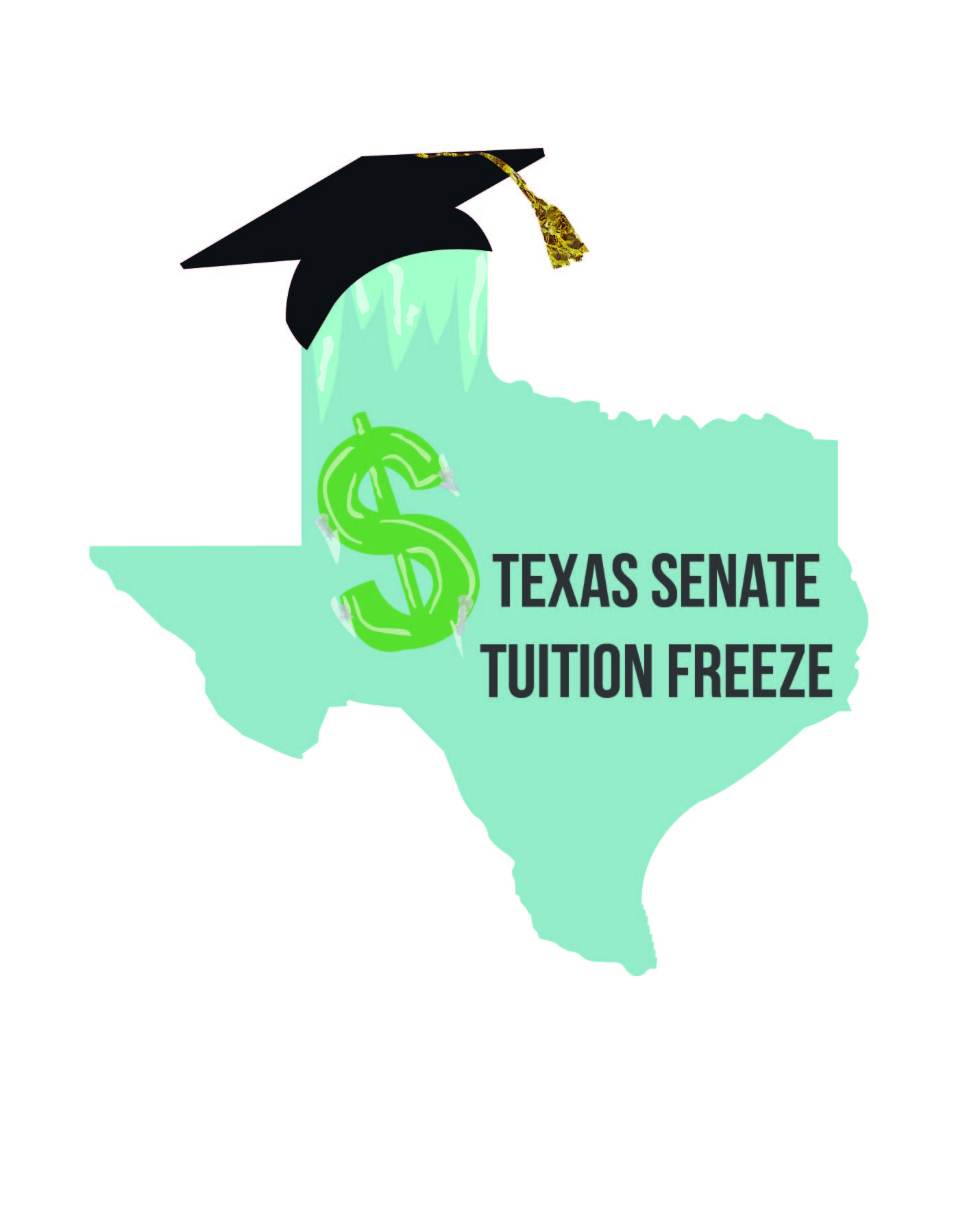 GRAPHIC: Graphic depicting potential TX Senate tuition freeze. Graphic by The Signal reporter Liz Lopez.