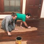 Michael and Ashley Cordray owners of Save 1900 Reality refinishing floors. Photo courtesy of Save 1900 Reality Facebook page.