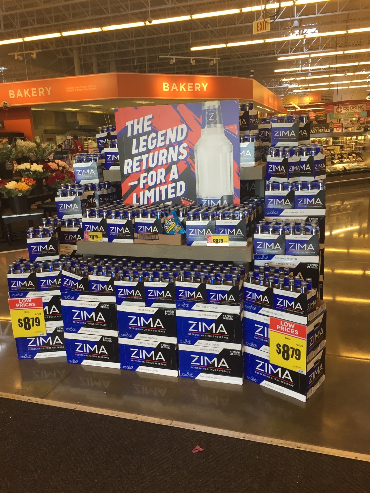 A Zima display at HEB on Clear Lake City Blvd. in Houston, TX. Photo by The Signal reporter Anna Claborn.