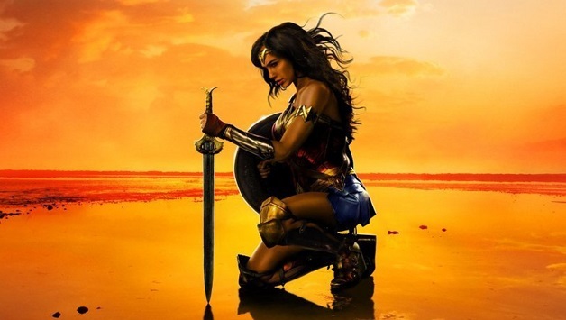 PHOTO: 2017 movie poster for "Wonder Woman" starring Gal Gadot. Photo courtesy of Warner Bros. Pictures. Source: https://imdb.to/2ZxbPo3