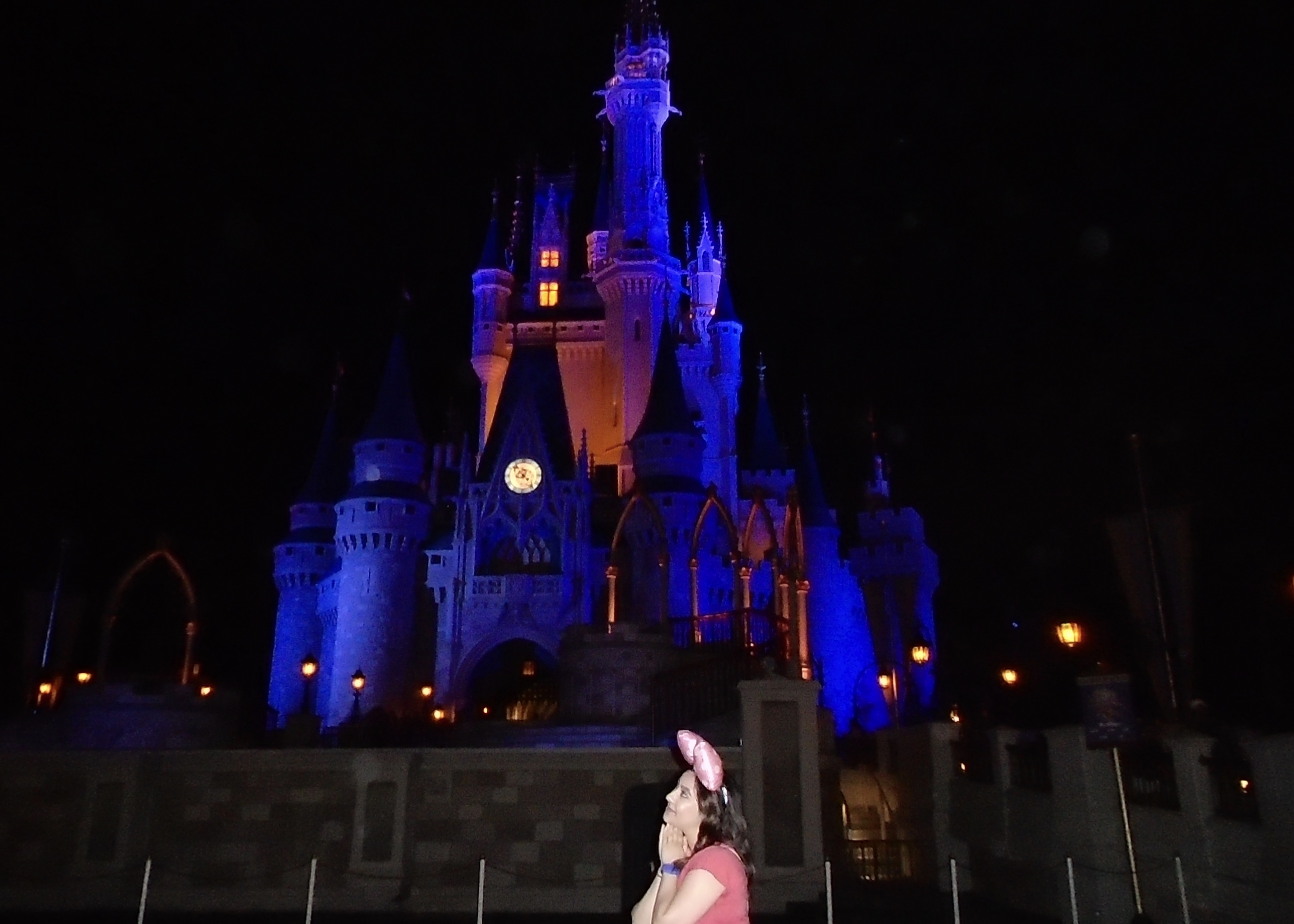 Picture in front of Cinderella's castle at Magic Kingdom. Image courtesy of The Signal Reporter Crystal Sauceda.