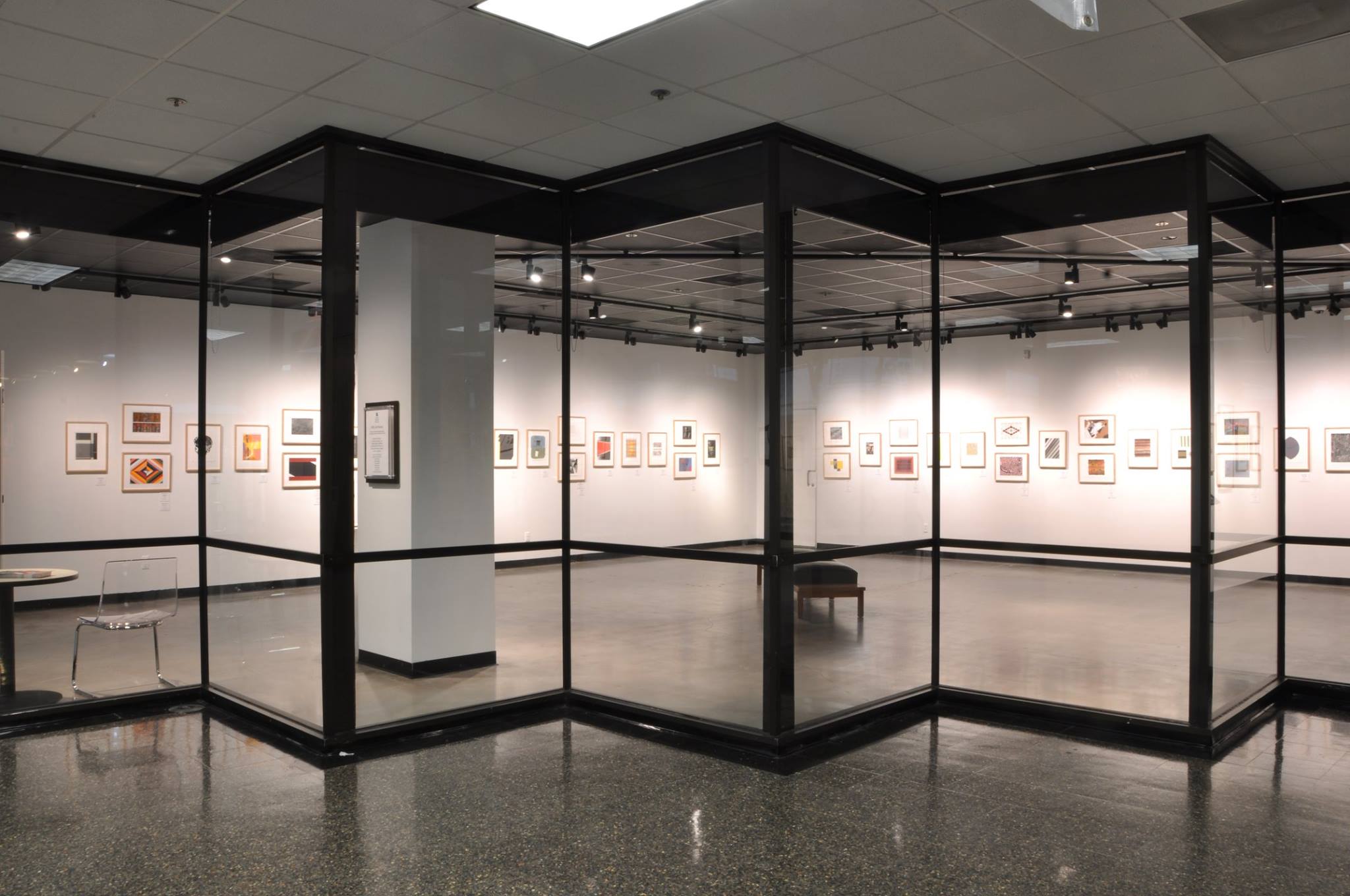 PHOTO: UHCL Art Gallery displays the exhibit, 75th Anniversary American Abstract Artist Print Portfolio. Photo courtesy of UHCL Art Gallery Facebook page.