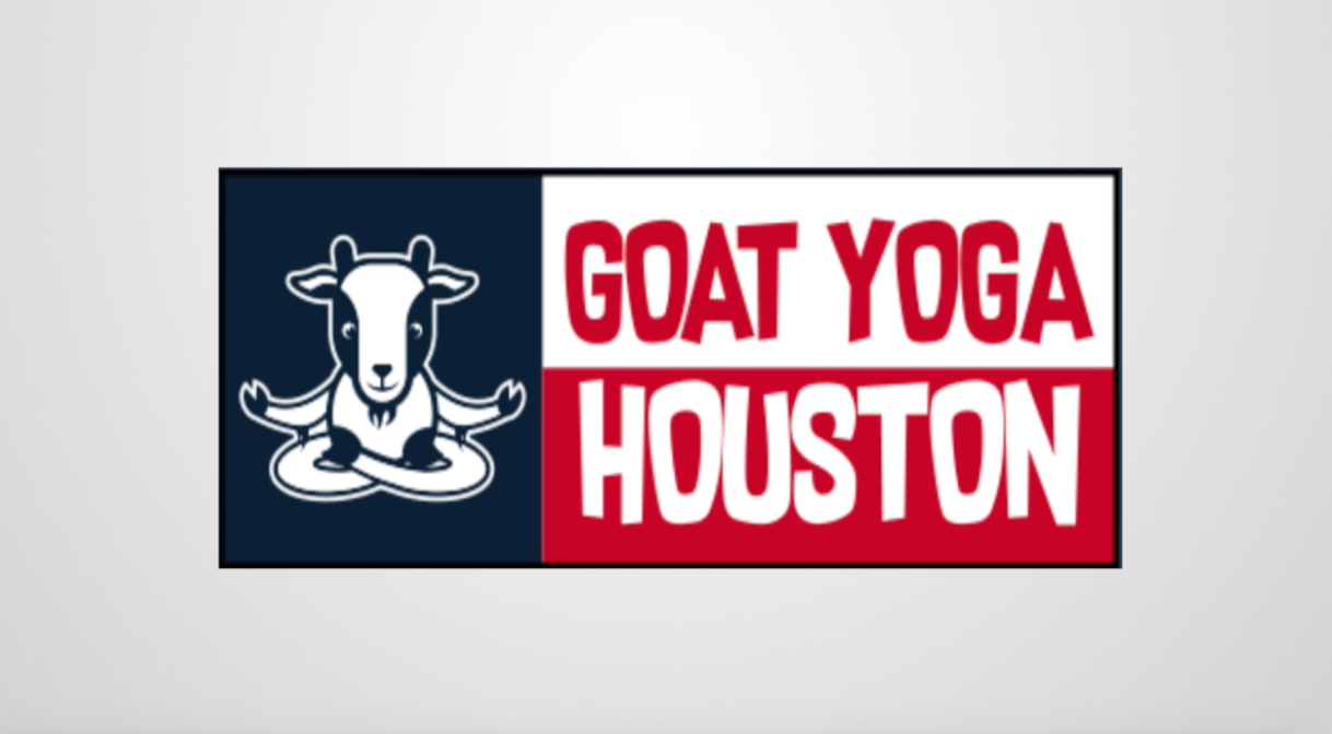 SCREENSHOT: Logo for Goat Yoga Houston. Screenshot by The Signal reporter Scott Scarborough.