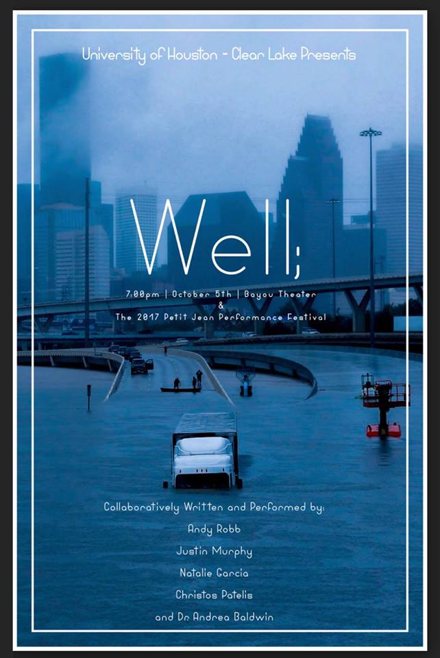The Poster for Well;. Poster courtesy of Natalie Garcia.