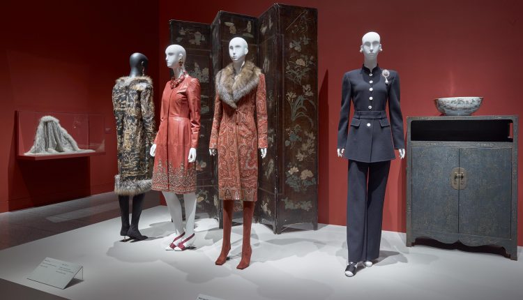 PHOTO: Installation view of the Glamour and Romance of Oscar de la Renta at the MFAH. Photo courtesy of Thomas R. DuBrock.
