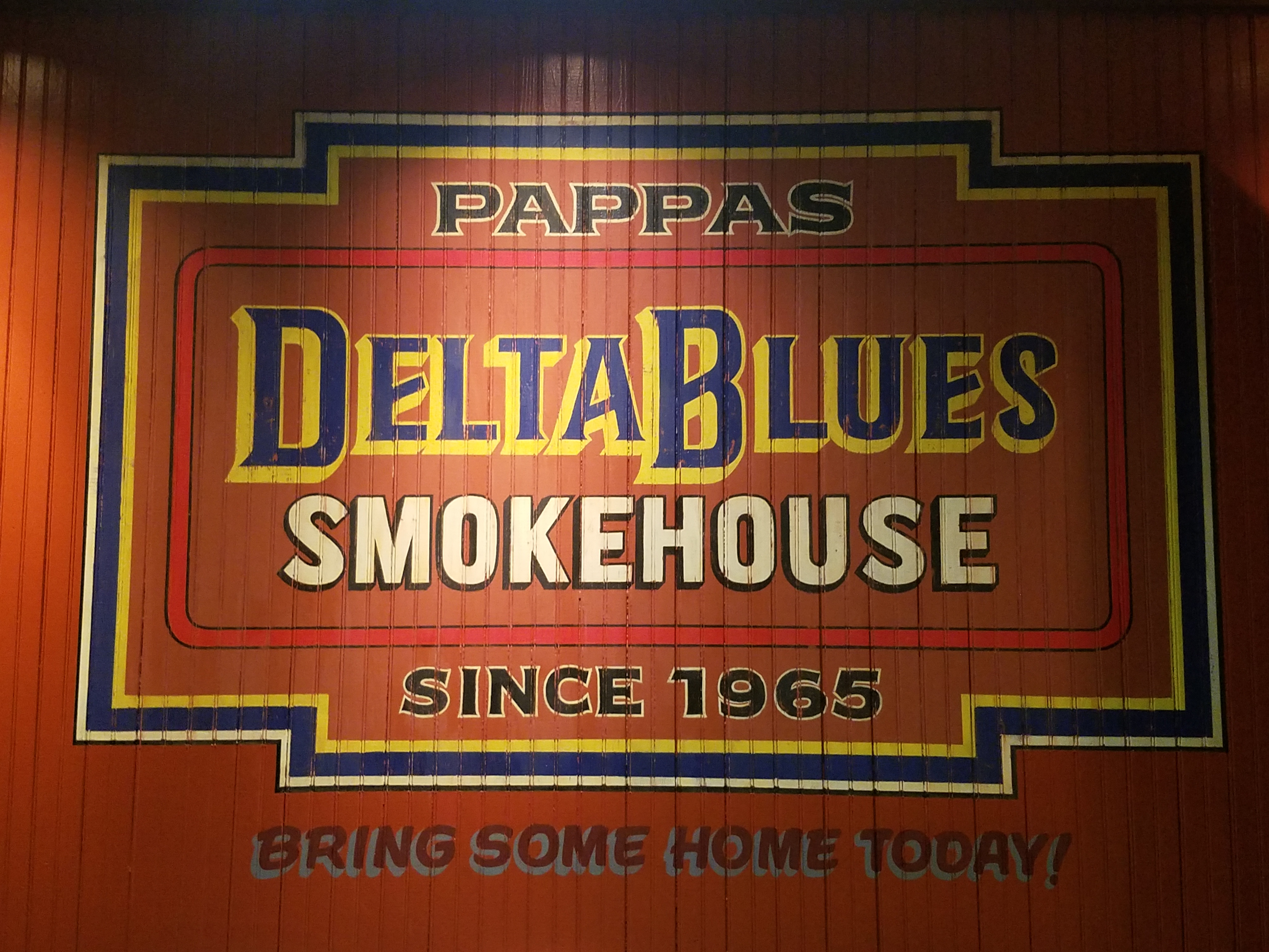 Delta Blues signage at the entryway of the restaurant. Photo by The Signal reporter Bianca Salazar.