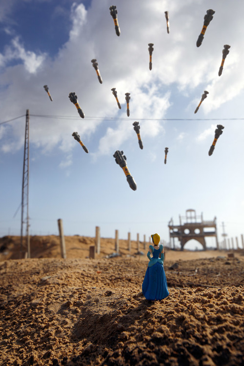 "Gaza Cinderella" from the "WAR-TOYS" exhibit by Brian McCarty. Photo courtesy of Brian McCarty.