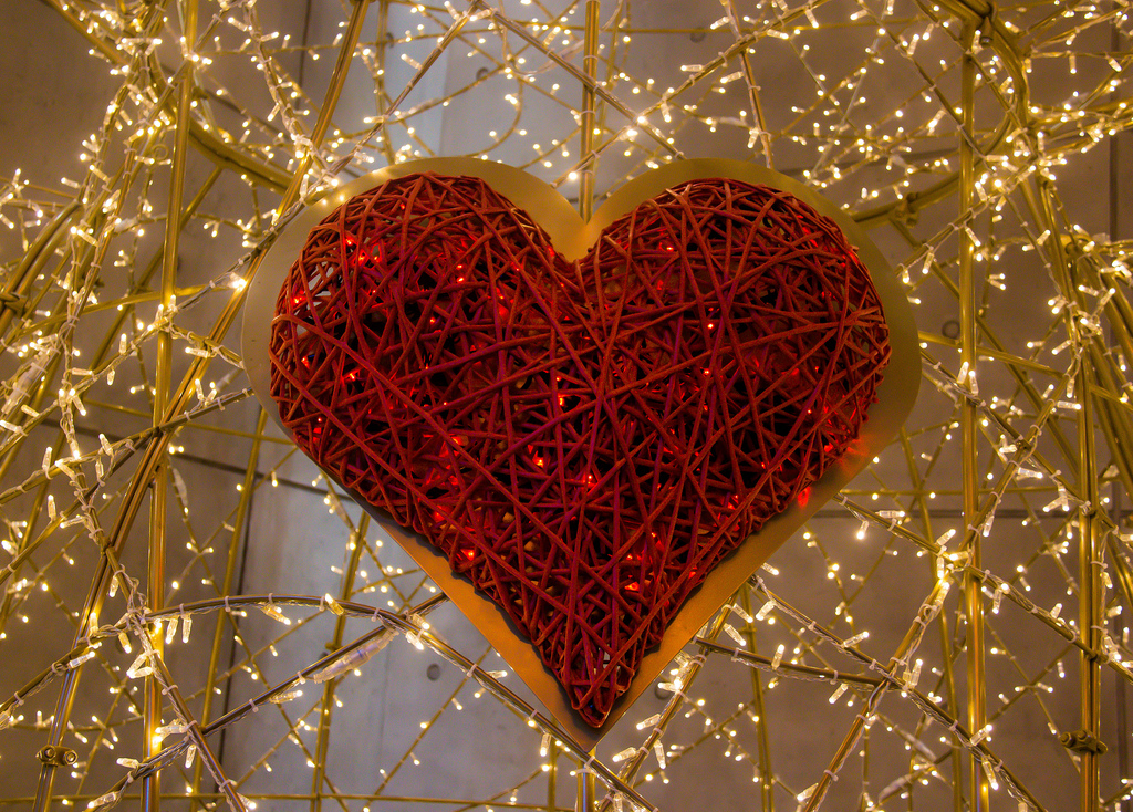 PHOTO: Decorative red heart for Valentine's Day. Photo courtesy of Creative Commons.