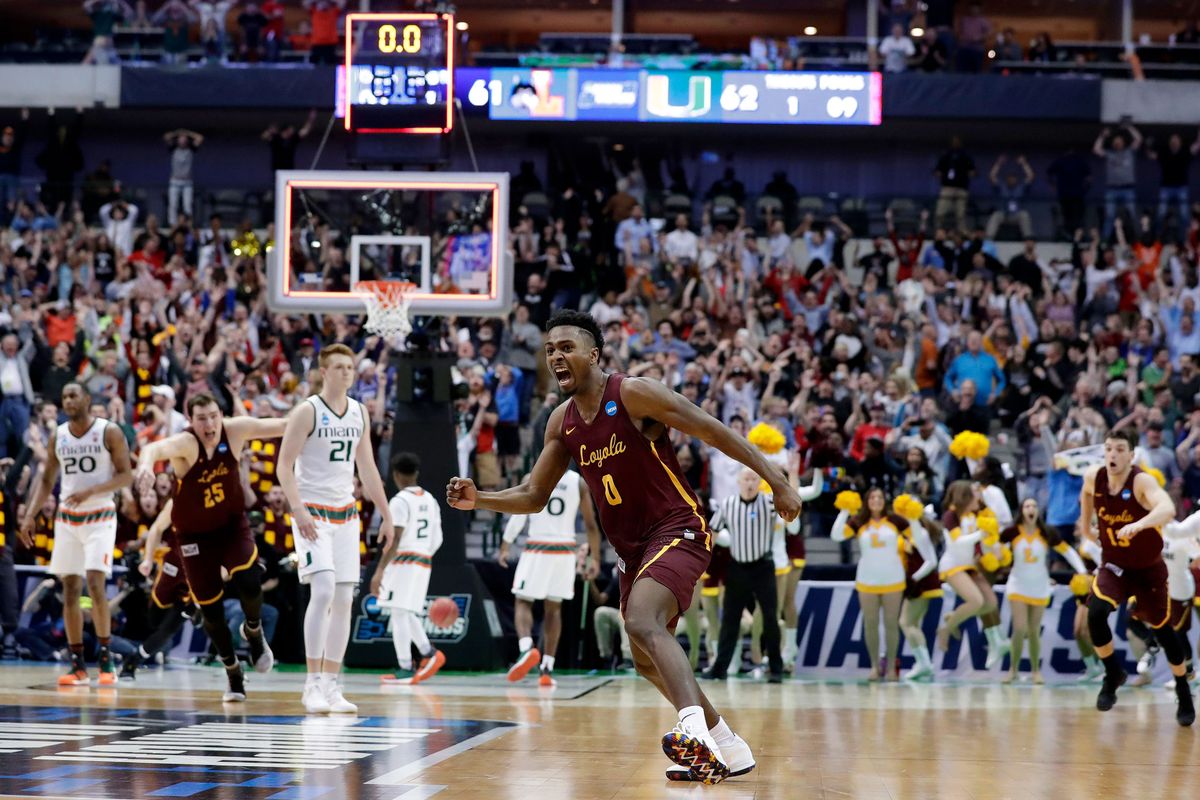 Donte Ingram celebrates after hitting the game winning shot at the buzzer against Miami. Photo by Tony Gutierrez, AP.