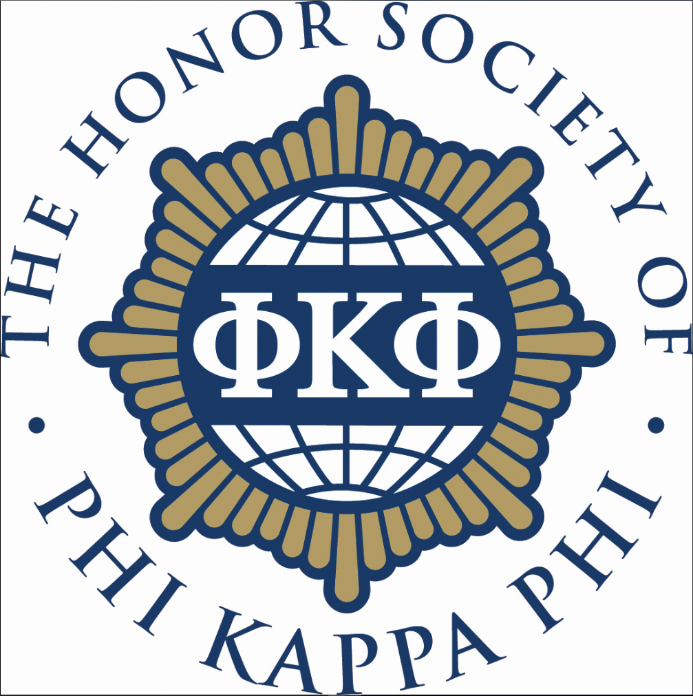 Phi Kappa Phi logo, courtesy of Student VP Edgar De La Rosa