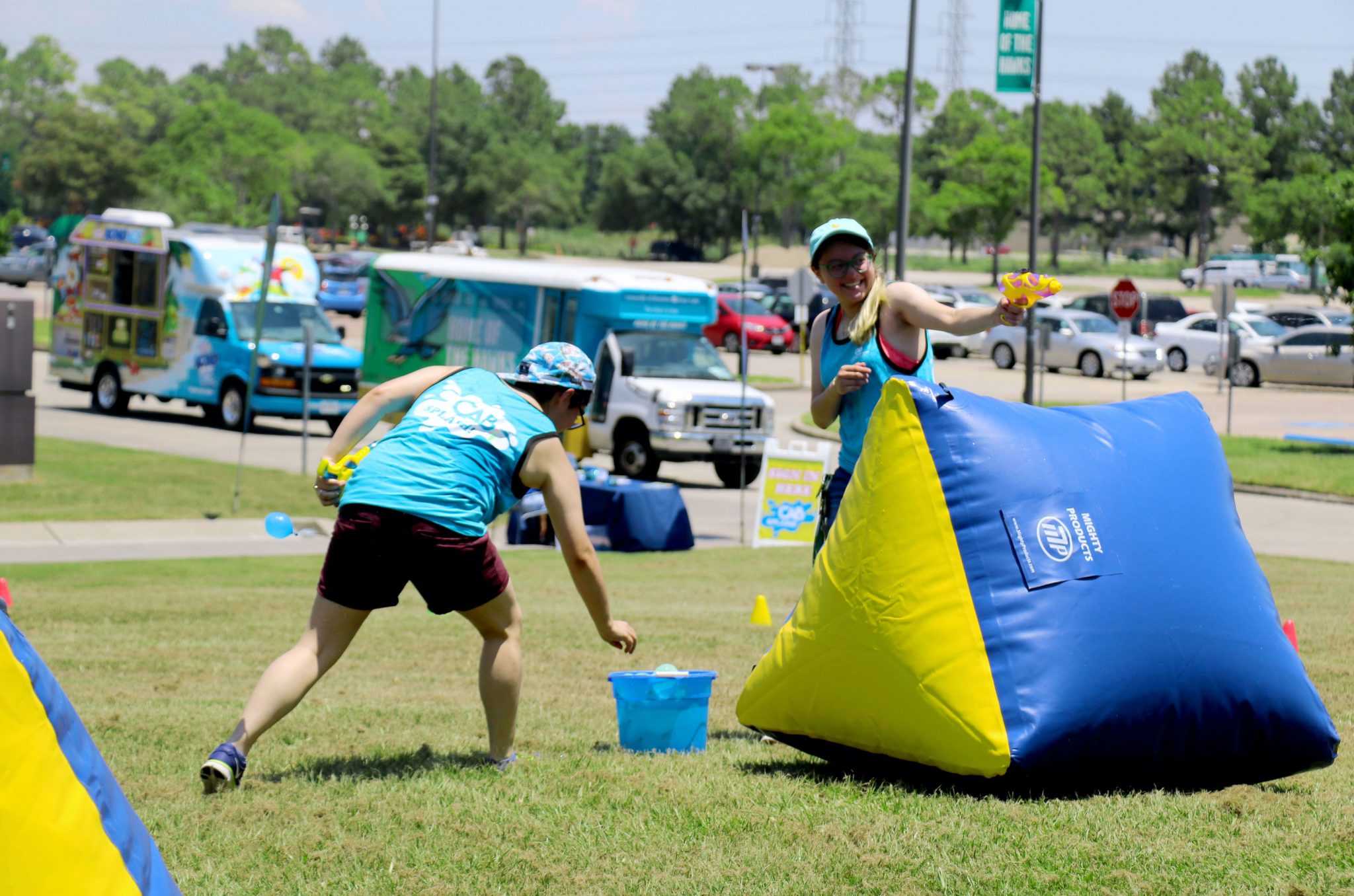 PHOTO: CAB hosted an outdoors summer event called CAB Splash! which featured water games, a duck race and prizes. Photo courtesy of The Signal reporter Izuh Ikpeama.