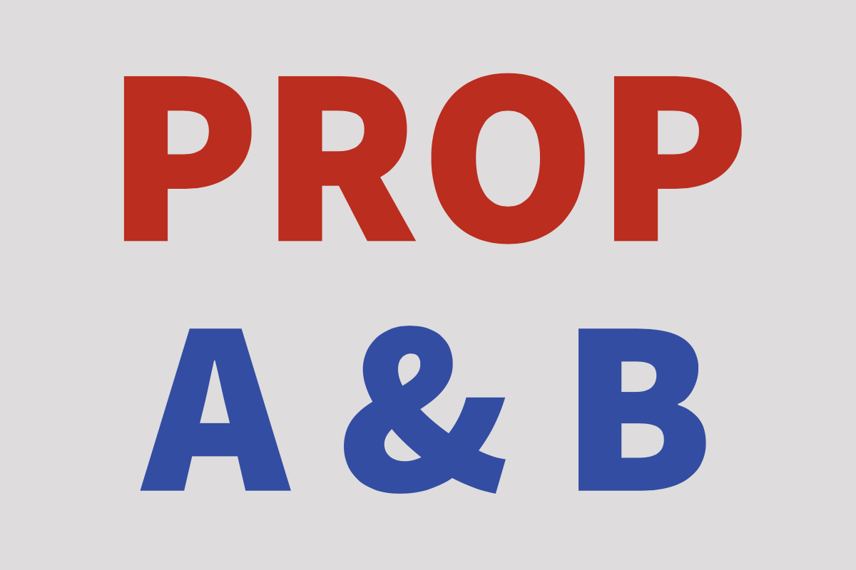 GRAPHIC: Propositions A & B are on the November 6th Houston ballot. Proposition A addresses funding to address flooding concern. Proposition B would make firefighters' equal to police officers' pay. Graphic by Sarah Doody, Signal reporter.