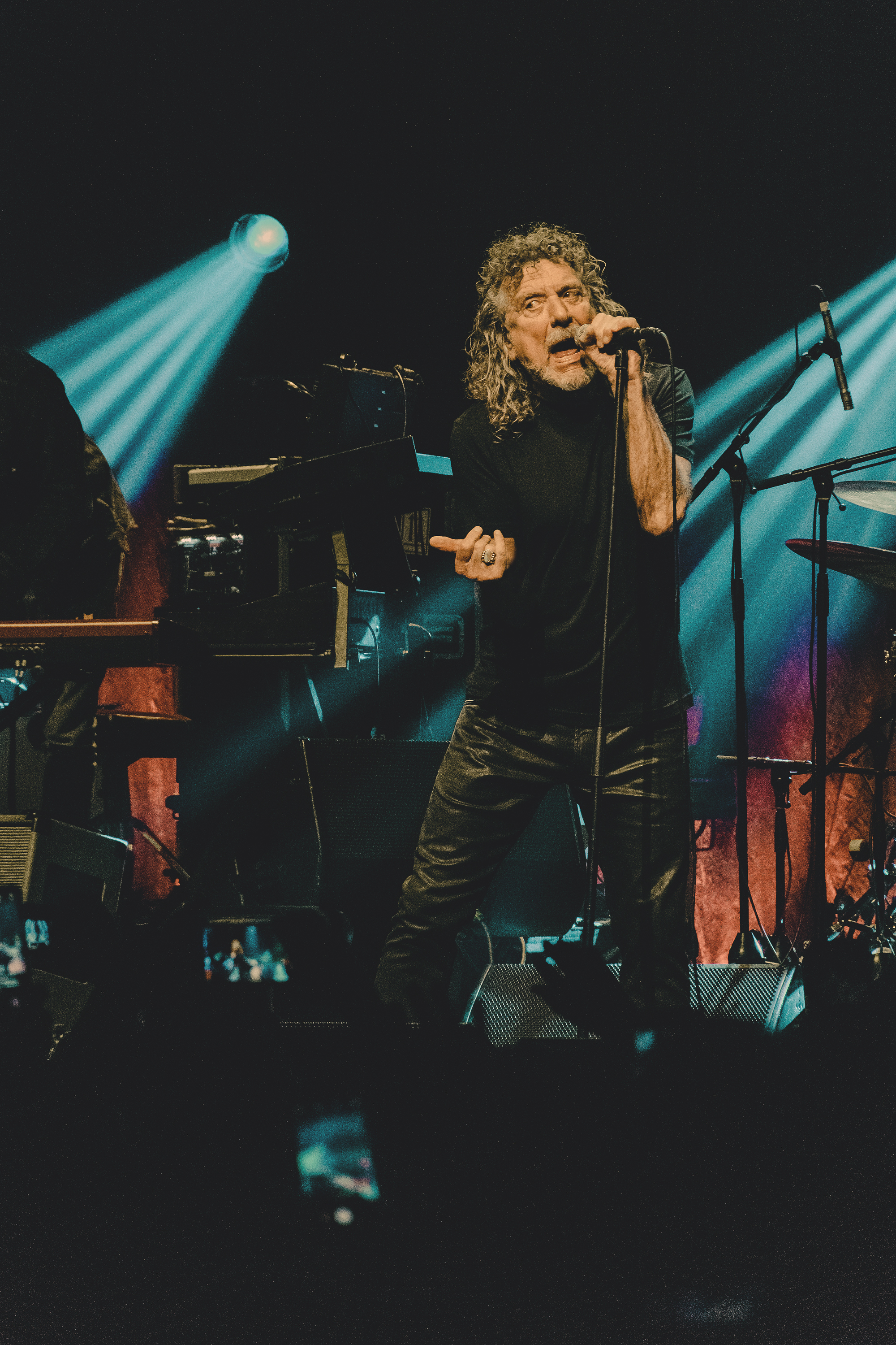 PHOTO: Robert Plant performing at the Moody Theater in Austin, TX Oct. 1. Photo by The Signal reporter Regan Bjerkeli.
