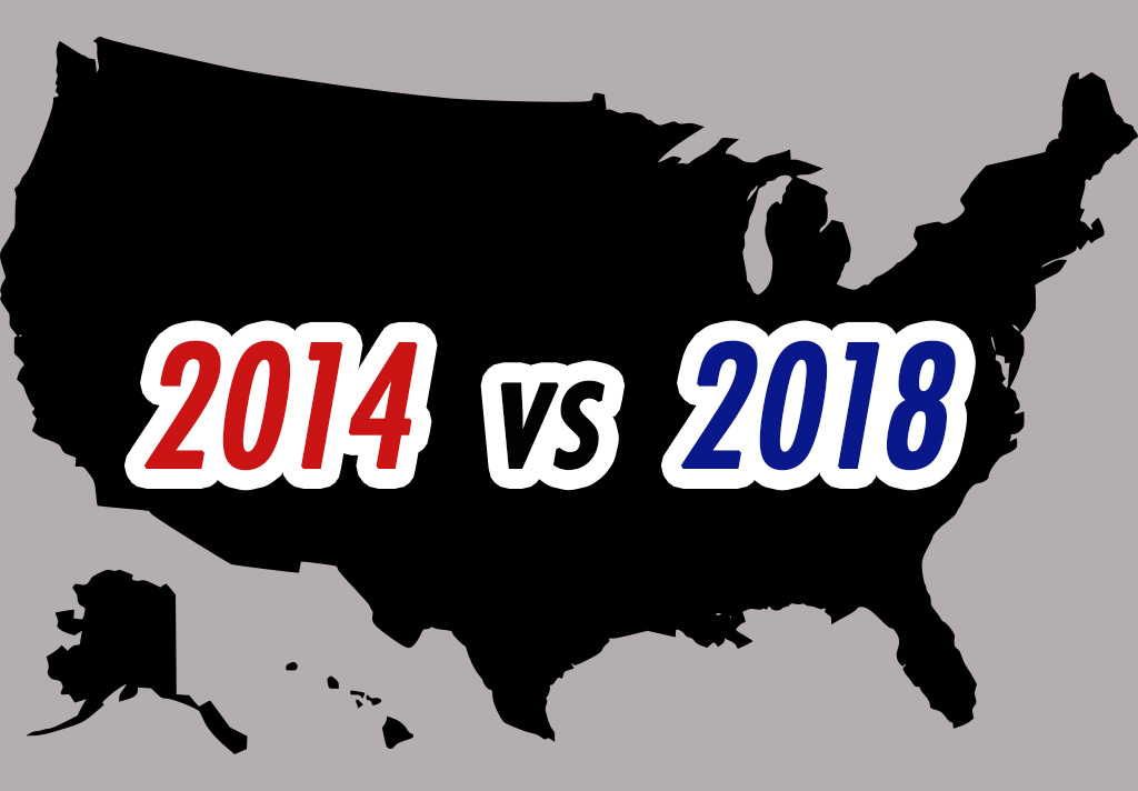 PHOTO: 2014 and 2018 turnout for midterms and primaries