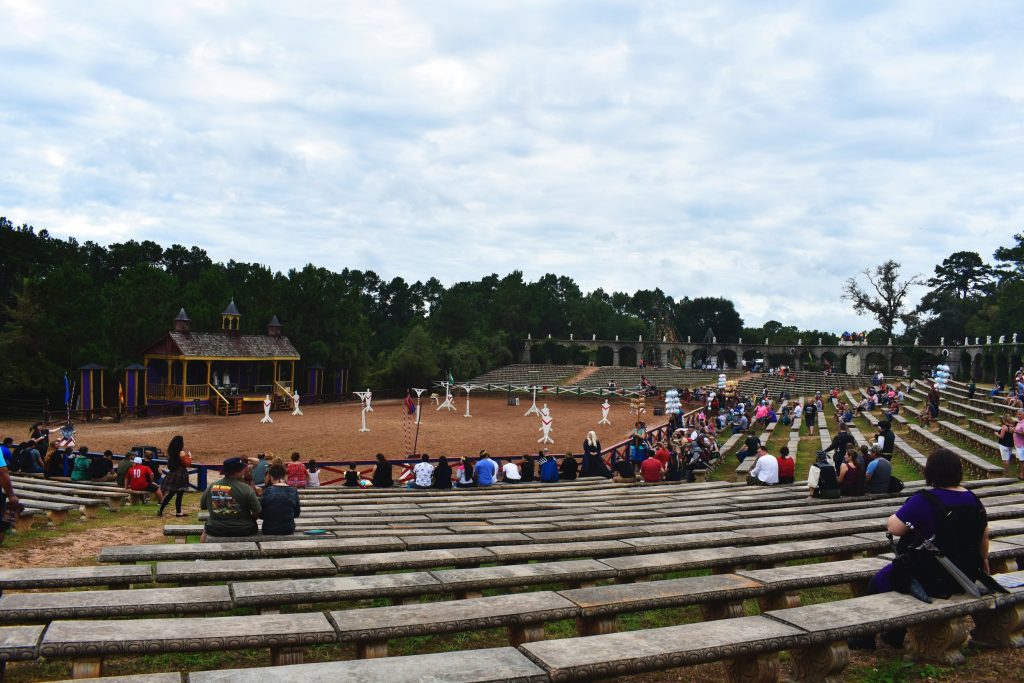 PHOTO: The joust arena begins to fill up right before the knights charge onto the field. Photo courtesy of Matthew Smith