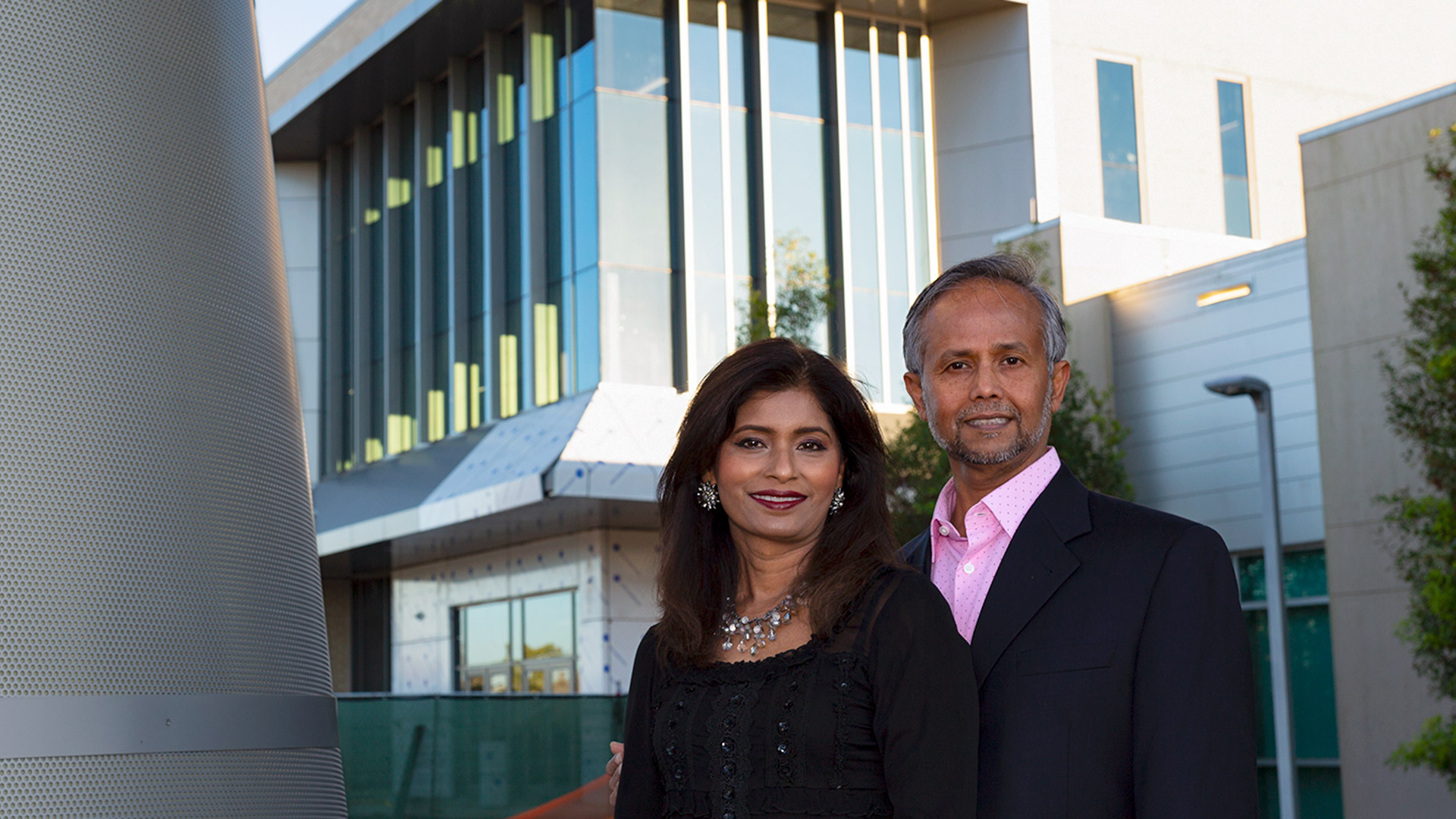 UHCL Pearland Campus donors Nizam and Jesmin Meah. Photo Courtesy of UHCL Marketing and Communications.