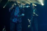 PHOTO: Dave Matthews Band trumpeter Rashawn Ross (left) and saxophonist Jeff Coffin (right). Photo by The Signal Assistant Editor Miles Shellshear.