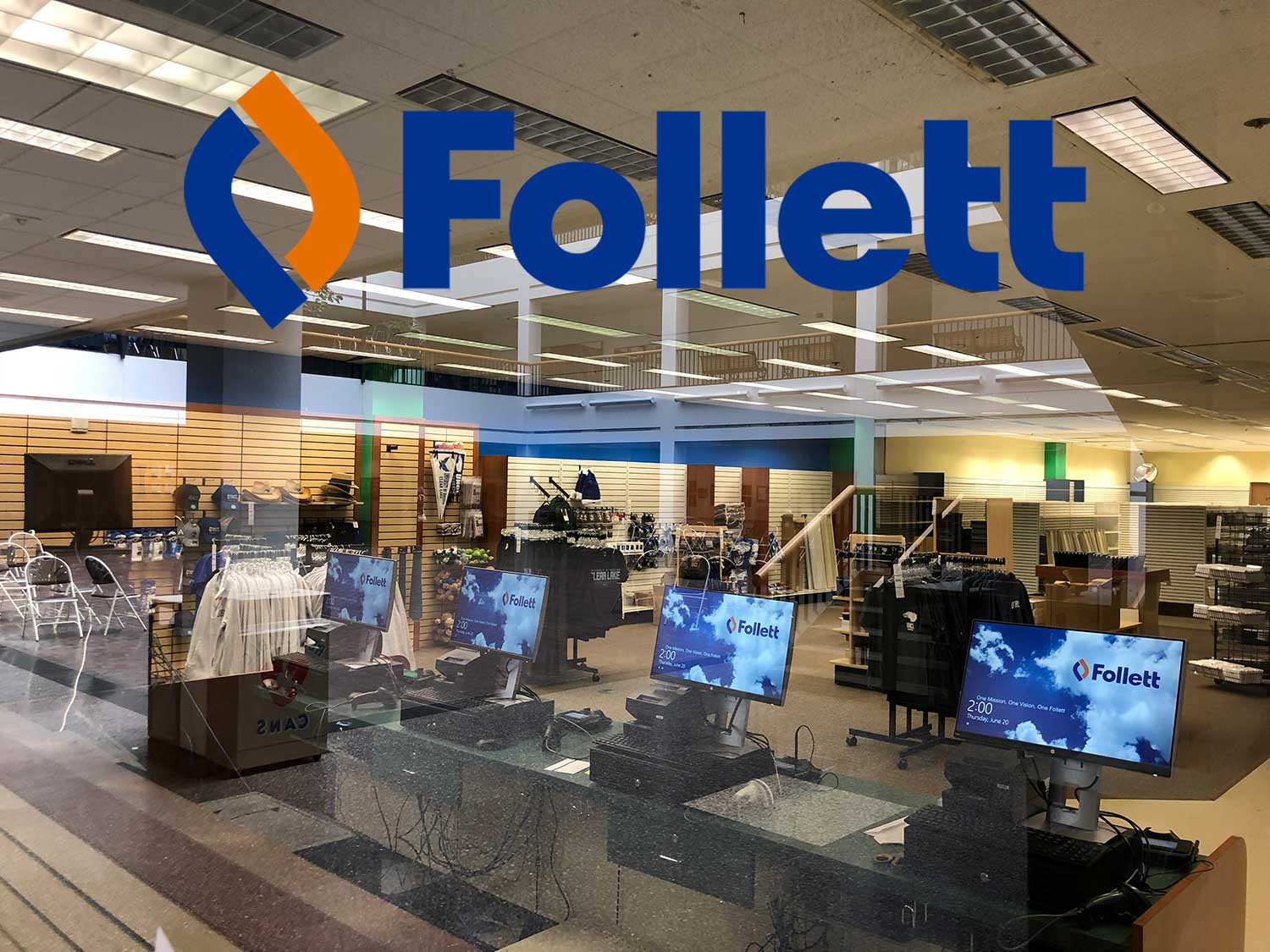 GRAPHIC: UHCL bookstore undergoing renovations to prepare for vendor switch to Follett. Graphic by The Signal Managing Editor Miles Shellshear.