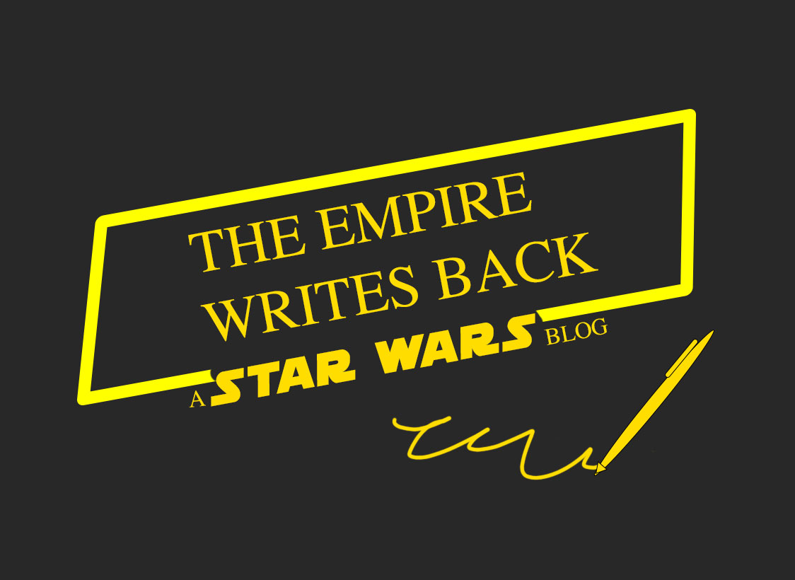 GRAPHIC: Banner for one of The Signal's newest blogs, "The Empire Writes Back", a Star Wars focused blog by Troylon Griffin II. The graphic says "The Empire Writes Back" with "A Star Wars Blog" underneath in a Star Wars-inspired style. Graphic by The Signal co-managing editor Troylon Griffin II.