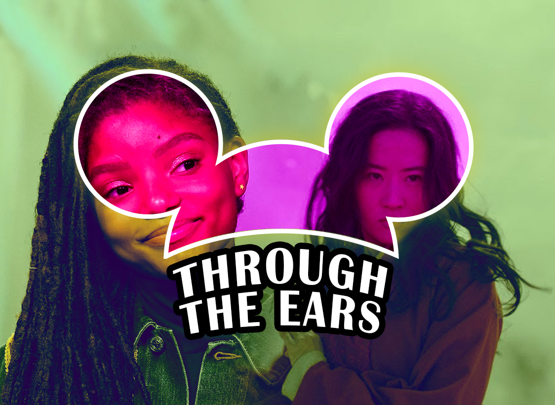 GRAPHIC: Image of Halle Bailey and Liu Yifei under the "Through the Ears" banner. Photos courtesy of Walt Disney Studios and Getty Images. Graphic by The Signal Online Editor Alyssa Shotwell.