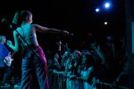 PHOTO: The Regrettes frontwoman Lydia Night engaging in a crowd sing-a-long. Photo by The Signal Co-Managing Editor Miles Shellshear.