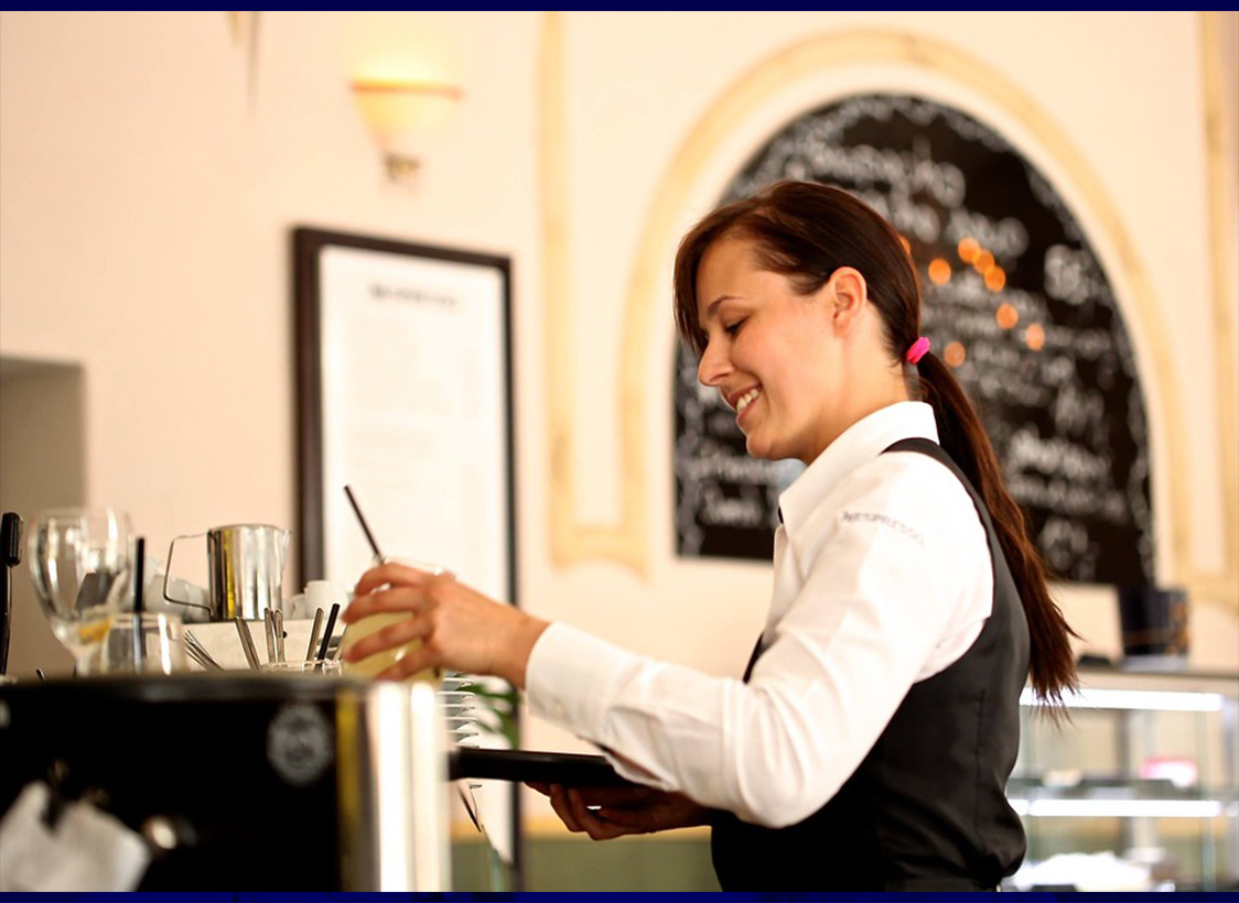 PHOTO: Photo of a waitress currently on the job. Photo courtesy of LuckyLife11 from Pixabay.