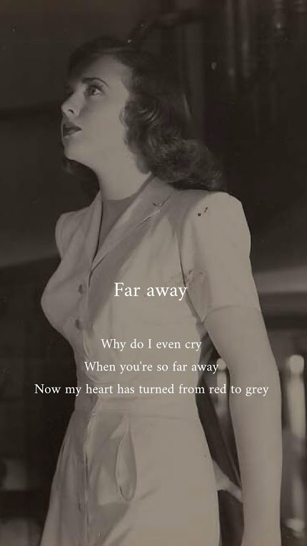 IMAGE: "Far Away" poem by Kate Gaddis. Image courtesy of Kate Gaddis.