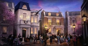 IMAGE: Am artist rendition of how the entrance to Cherry Tree Lane will look. Image courtesy of Disney.