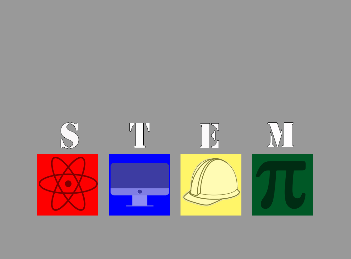 A graphic with icons representing STEM.Graphic by The Signal reporter Elizabeth Craft.