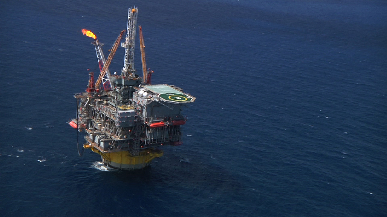 PHOTO: An aerial view of an offshore oil platform. Photo courtesy of Switch Energy Alliance.