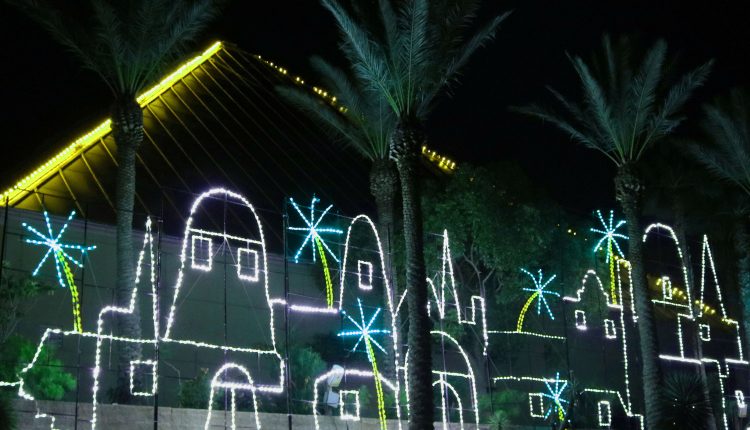 PHOTO: Moody Gardens Festival of Lights showcases more than 100 colorful scenes and animated light displays. Photo by The Signal reporter Emily Dundee.